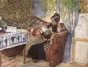 Carl Larsson A Mother-s Thoughts oil painting reproduction